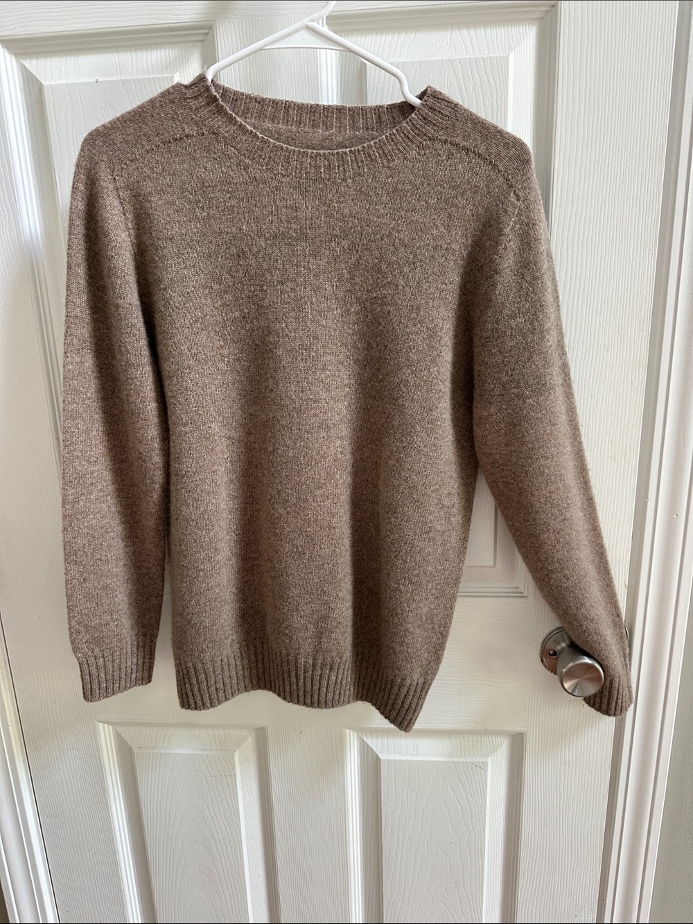 Cozy Crewneck Sweater in Taupe